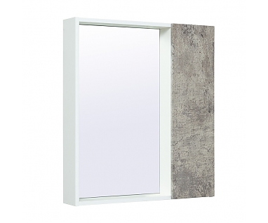 Зеркало-шкаф Runo Манхэттен 65 серый бетон