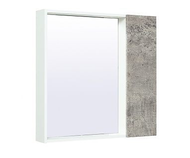 Зеркало-шкаф Runo Манхэттен 75 серый бетон