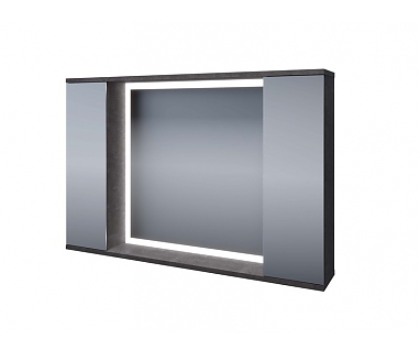 Зеркало-шкаф Stella Polar Дэрри 100 LED бетон цемент