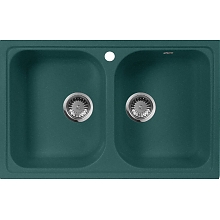 Мойка кухонная AquaGranitEx M-15 зеленая