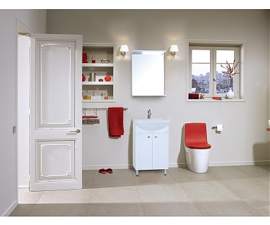 Мебель для ванной Onika Крит-Эко 52 напольная, белая, разборная