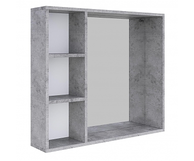 Зеркало-шкаф Onika Девис 80 бетон чикаго, универсальный