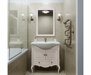 Мебель для ванной Caprigo Verona-H 80 оливин, с 2 дверцами и 1 ящиком