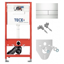 Система инсталляции для унитазов Tece TECEprofil 9300000 + кнопка + прокладка + крепеж
