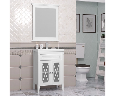 Мебель для ванной Opadiris Палермо 60 белый матовый