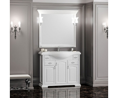 Мебель для ванной Opadiris Риспекто 105 белая матовая