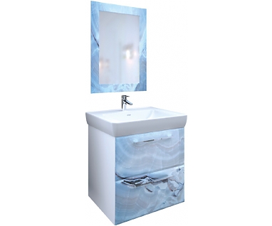 Мебель для ванной Marka One Visbaden 70П blue marble