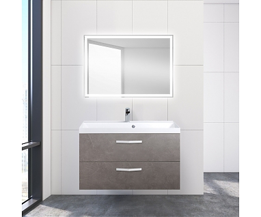 Мебель для ванной BelBagno Aurora 90 pietra grigio