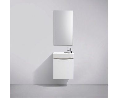 Мебель для ванной BelBagno Mini 50 bianco lucido левая