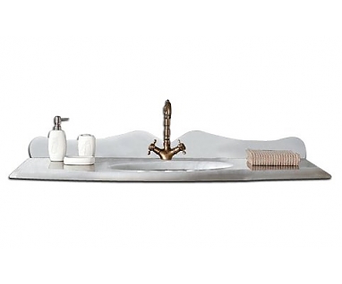 Мебельная раковина BelBagno Rococo bianco со столешницей