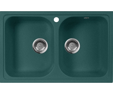 Мойка кухонная AquaGranitEx M-15 зеленая