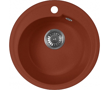 Мойка кухонная AquaGranitEx M-45 красный марс