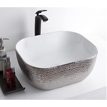 Раковина для ванной CeramaLux LuxeLine D1333H021 белый, серый