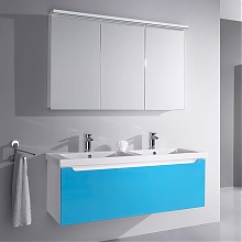 Мебель для ванной Dreja Color 125 голубой глянец