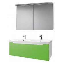 Мебель для ванной Dreja Color 125 зеленый глянец