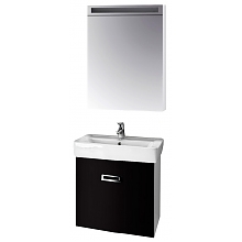 Мебель для ванной Dreja Q mono 60 S черный глянец