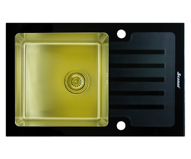 Мойка кухонная Seaman Eco Glass SMG-780B Gold