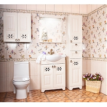 Мебель для ванной Бриклаер Кантри 65 бежевый дуб