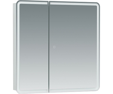 Зеркало-шкаф Aquanet Оптима 80 с LED подсветкой