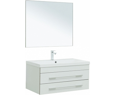 Мебель для ванной Aquanet Верона 90 подвесная, белый матовый