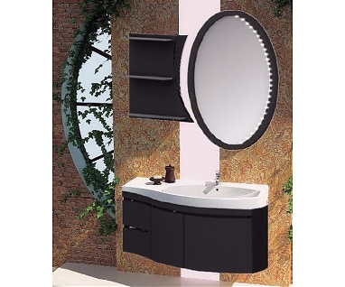 Мебель для ванной Aquanet Опера 115 черная R