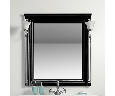 Зеркало Aquanet Паола 90 черное