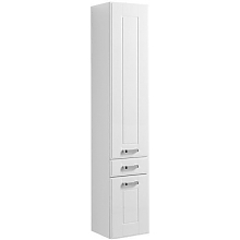 Шкаф-пенал Aquanet Рондо 35 белый (2 дверцы, 1 ящик)