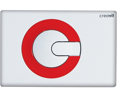 Кнопка смыва Creavit Power GP5001.01 бело-красная