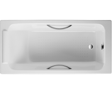 Чугунная ванна Jacob Delafon Parallel 150x70, с ручками 