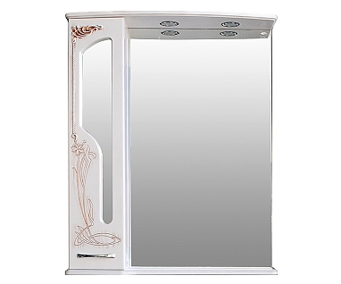 Зеркало-шкаф Атолл Барселона 175 белый с медью