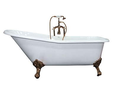 Чугунная ванна Elegansa Schale бронзовые ножки
