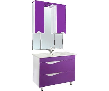 Мебель для ванной Bellezza Эйфория 100 фиолетовая