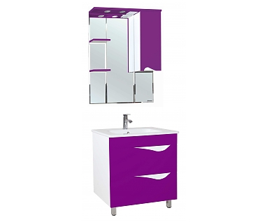 Мебель для ванной Bellezza Эйфория 85 фиолетовая 2 ящика