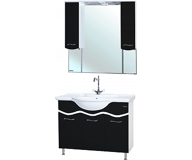 Мебель для ванной Bellezza Мари 105 белая/черная