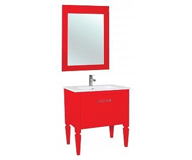 Мебель для ванной Bellezza Мираж 80 красная