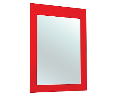 Зеркало Bellezza Мираж 80 красное