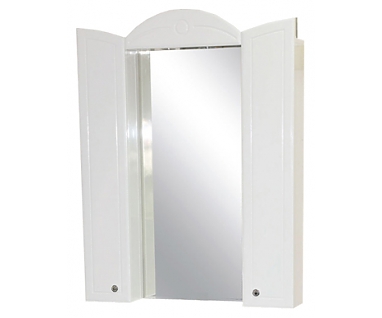 Зеркало-шкаф Misty Илона 80 с подсветкой, белая эмаль