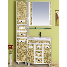 Мебель для ванной Misty Морена 75 золотая мозаика