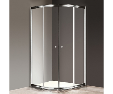 Душевой уголок Cezares Giubileo-R2-100 прозрачное стекло, хром