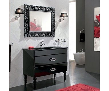 Мебель для ванной Cezares Orchidea 100 nero laccato