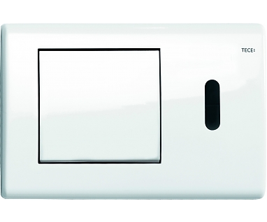 Кнопка смыва Tece Planus 220/12 V с инфракрасным датчиком 9240362 белая глянцевая с блоком питания