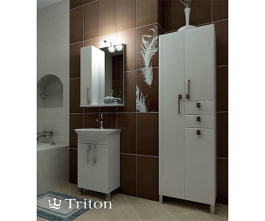 Зеркало-шкаф Triton Диана 80 L с подсветкой