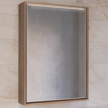 Зеркало-шкаф Raval Frame 60 дуб трюфель, с подсветкой