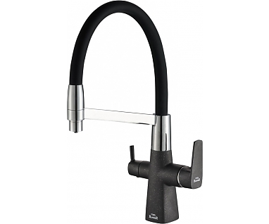 Смеситель Steel Hammer SH 818-6 Black Cr для кухонной мойки