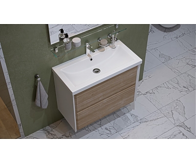 Мебель для ванной Velvex Gesso 80.2Y, белый/дуб сонома