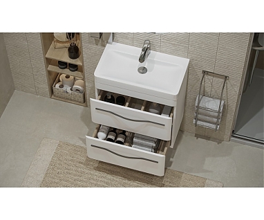 Мебель для ванной Velvex Jill 60, белый матовый
