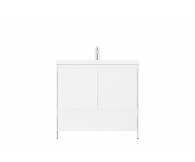 Мебель для ванной Velvex Klaufs 90.2D.1Y напольная, белая