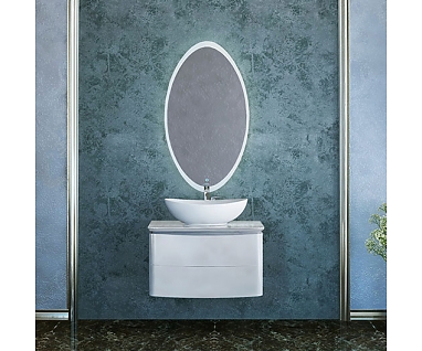 Мебель для ванной Velvex Luna 75 подвесная, белая