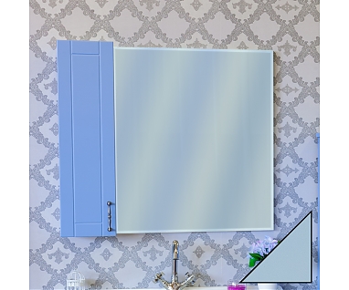 Зеркало-шкаф Sanflor Глория 85 L, серый