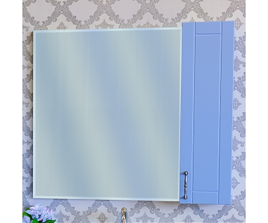 Зеркало-шкаф Sanflor Глория 85 R, голубой